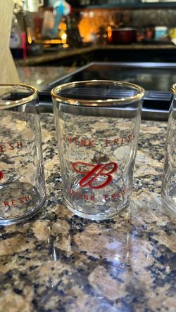 Budweiser 'Think Fresh Drink Fresh shot' Glasses Set