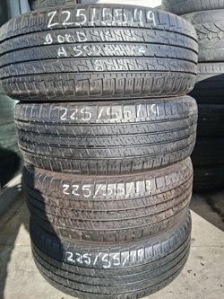 1 set of 225/55/R19 with 80% of tread or life GOOD YEAR ASSURANCE HABLAMOS ESPAN̈OL