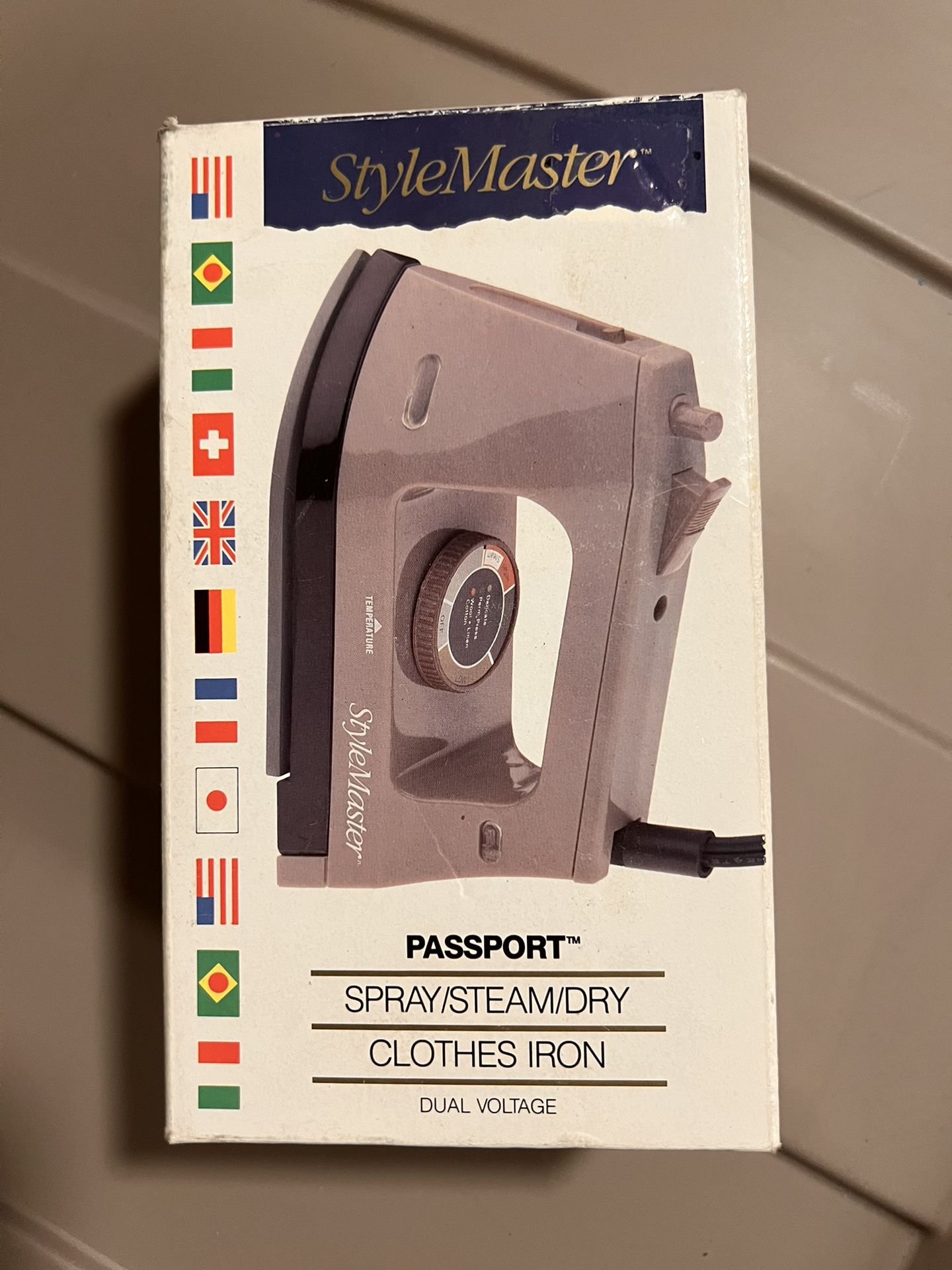 StyleMaster Passport Travel Spray/steam/dry Clothes Iron
