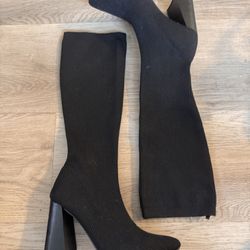 Knee High Knit Sock Boots