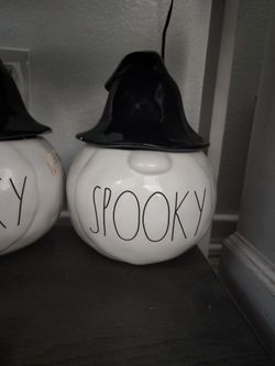 Rae Dunn Gnome Spooky Halloween Pumpkin Witch Hat