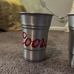 Coors light Metal Cups