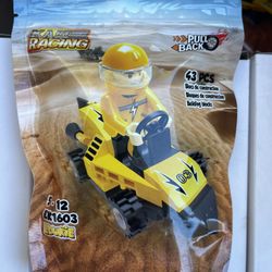 Edukie Kart Racing Pull Back Building Block 