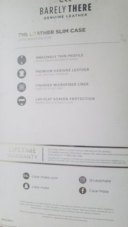 Barely there genuine leather iphone Xs Max phone case