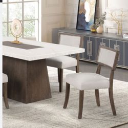 Marble Top Dining Table Set