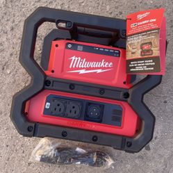 Milwaukee M18 18V Lithium-Ion Cordless 3600 Watt / 1800 Watt Battery Powered Power Supply Source Generator  $499