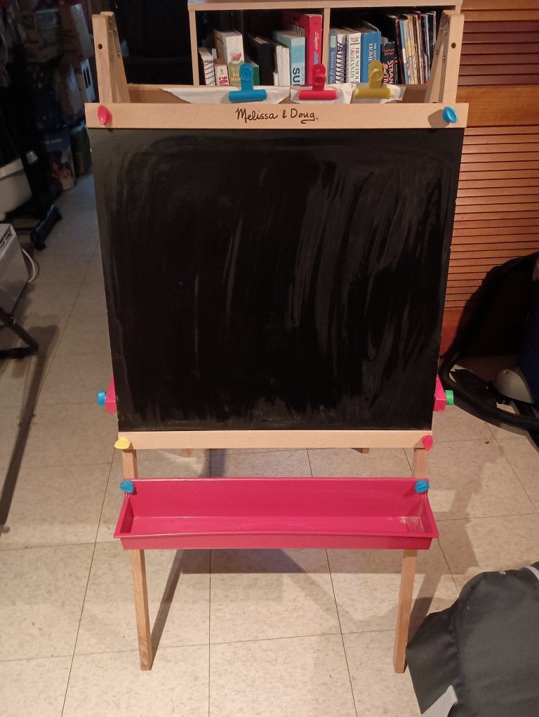 Melissa & Doug Kids Chalk & Dry Eraser Drawing Board