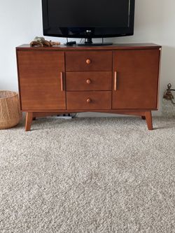 Mid-century modern, wood buffet/TV console Mid-century modern, wood buffet/TV console