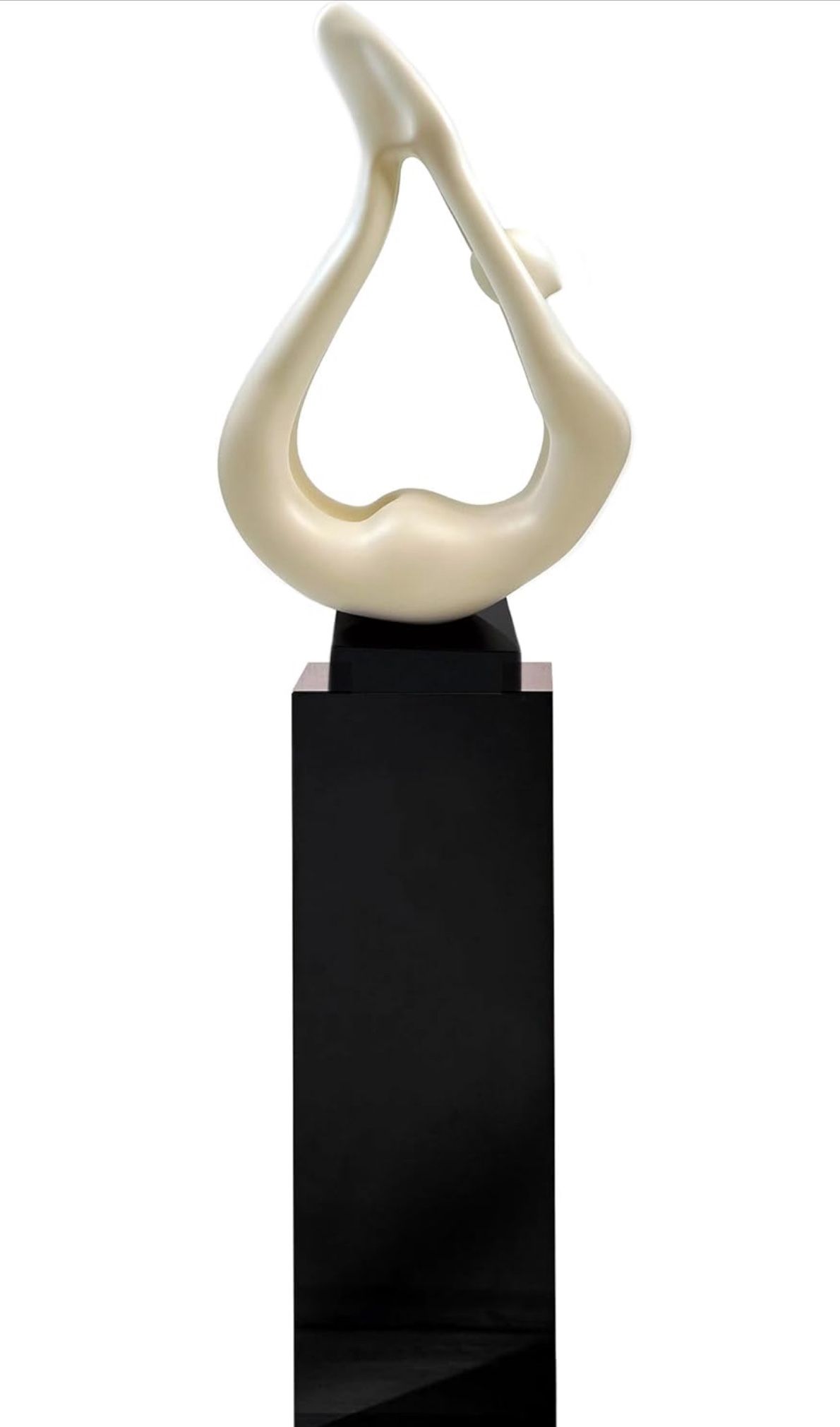Finesse Decor Yoga Resin Handmade Statue Art Deco Floor Abstract Sculpture Living Decor W/O Base