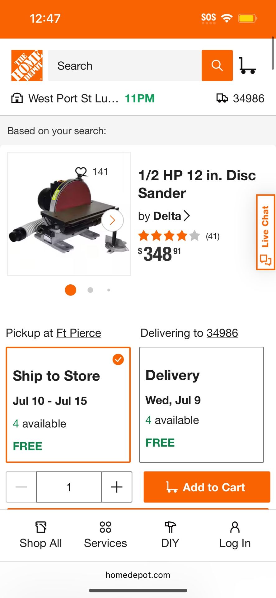 Delta Disc Sanders
