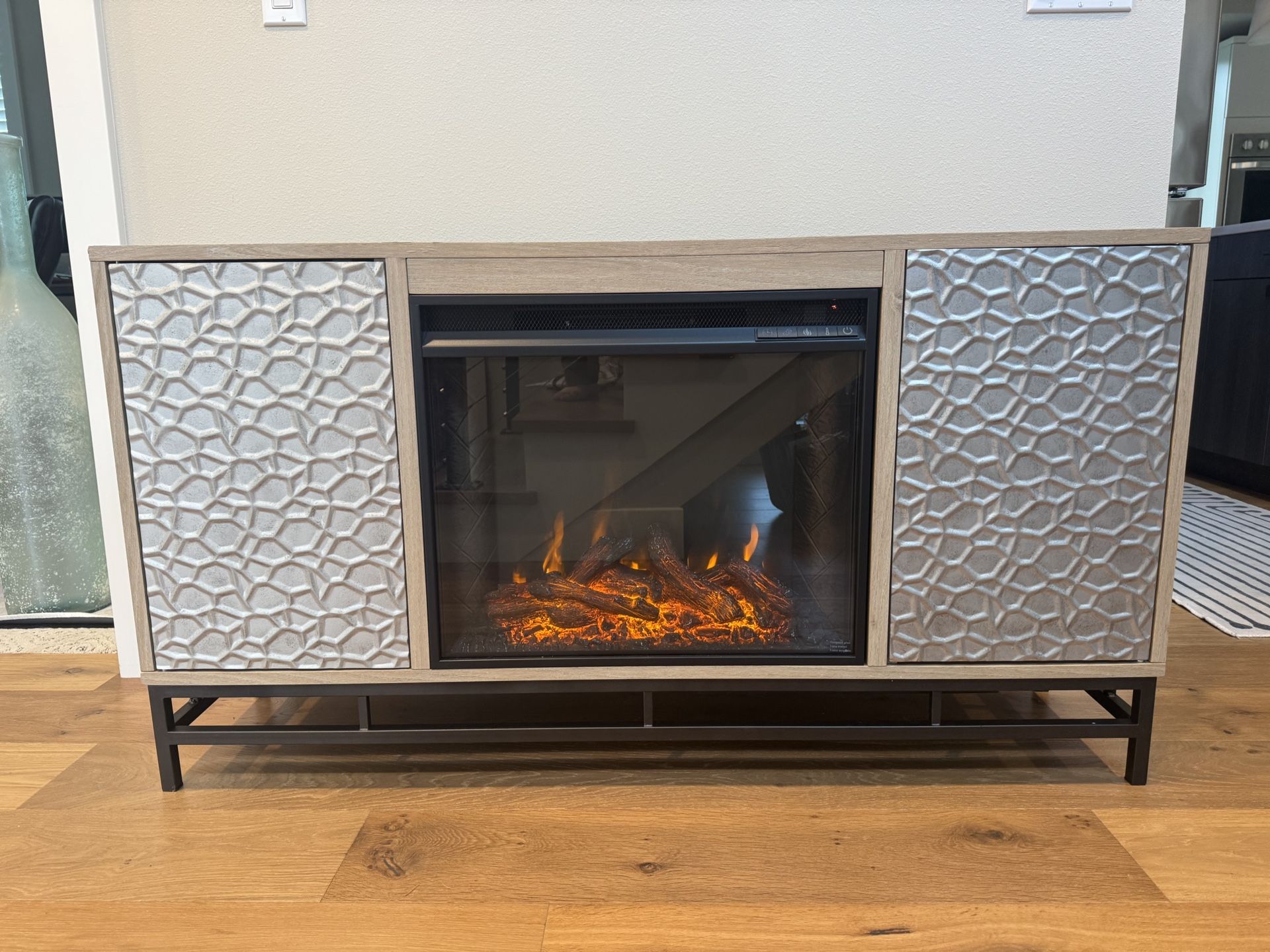 TV Stand With Optional Fireplace