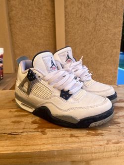 Air Jordan 4 White Navy