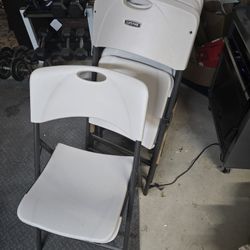 5 Lifetime Folding Chairs-new
