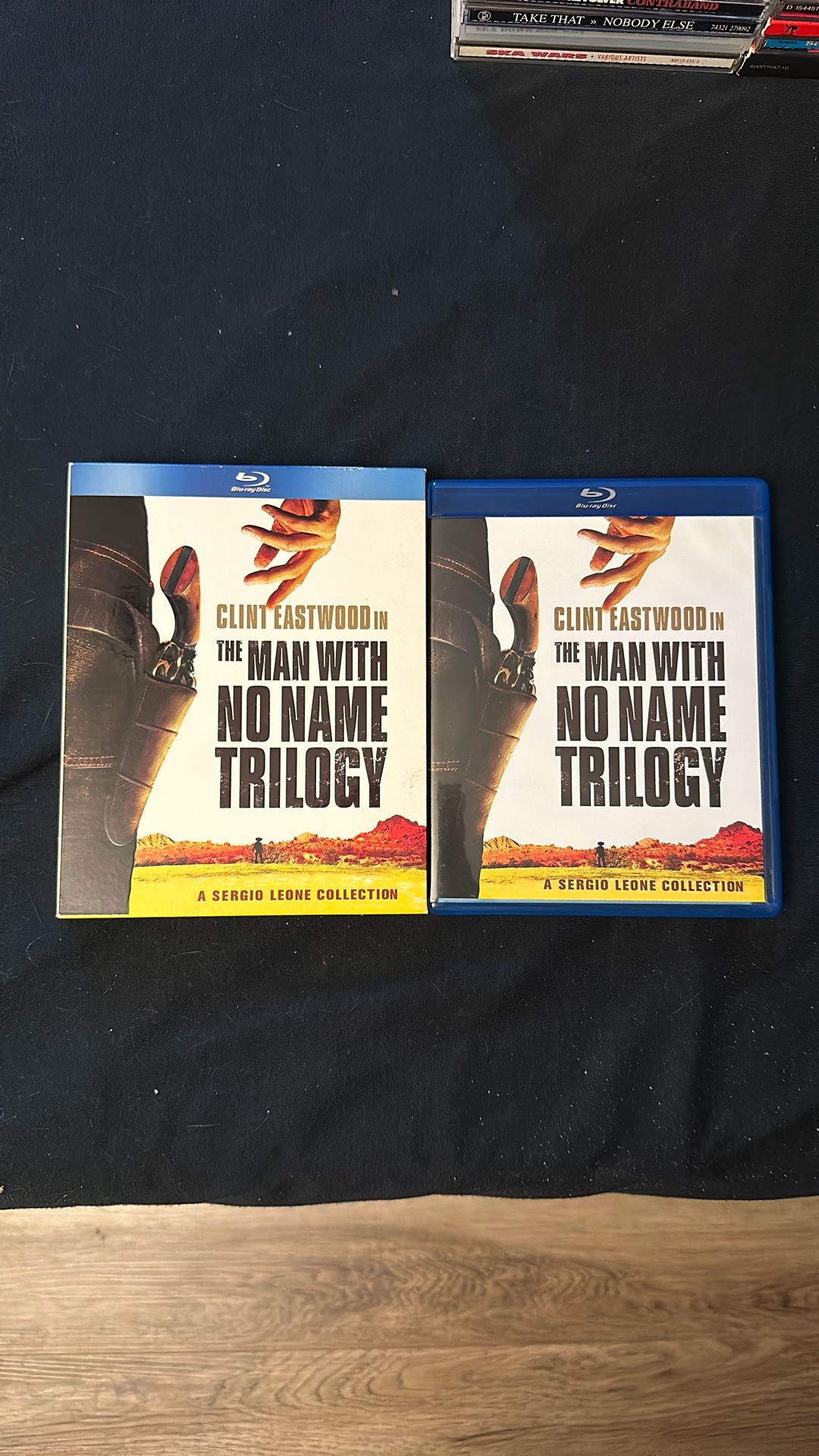 The Man With No Name Trilogy Blu Ray Movies. A Fistful Of Dollars. For A Few Dollars More And The Good The Bad And The Ugly