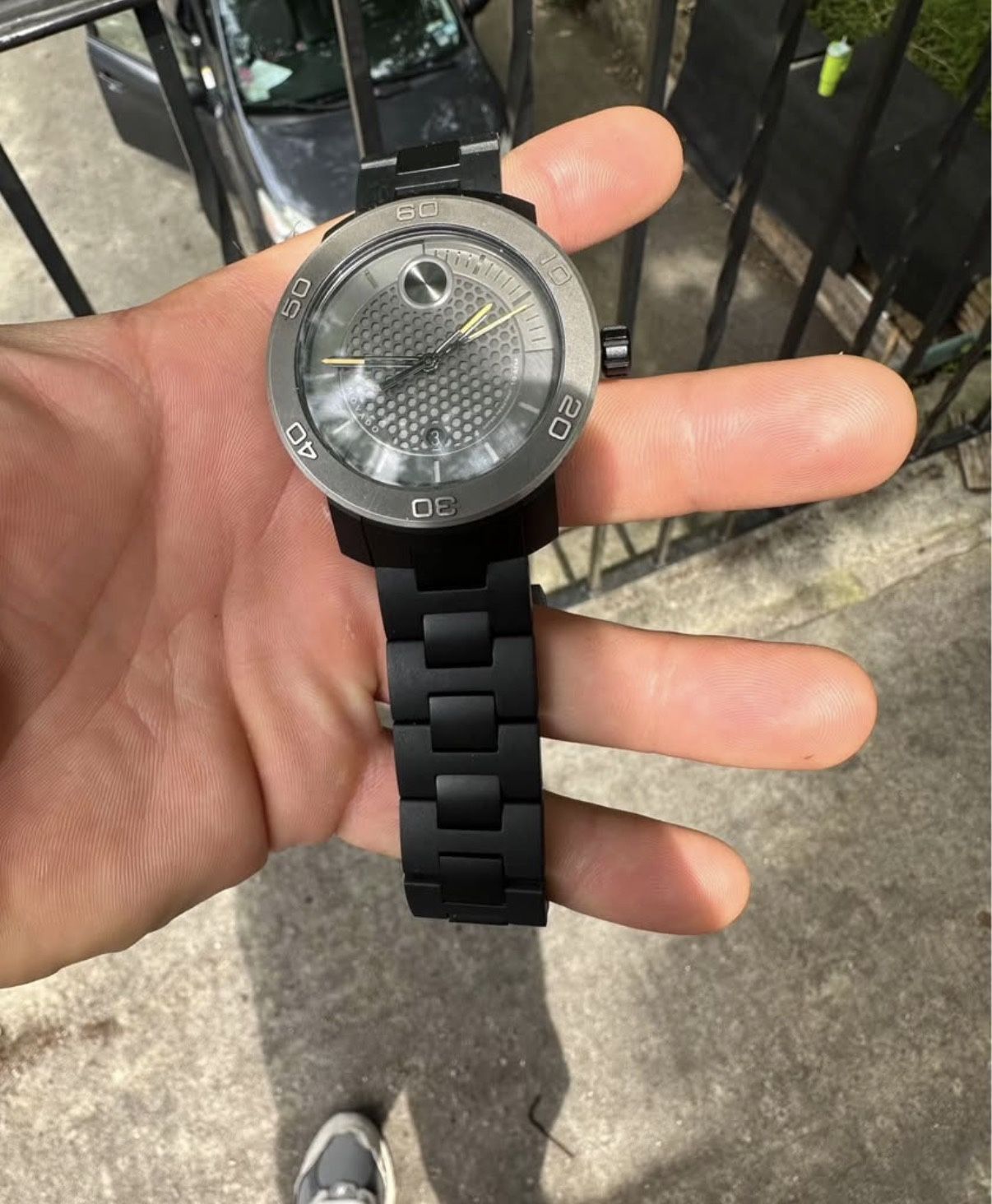 vado Bold Motion Men’s Watch – Black Ceramic/Steel