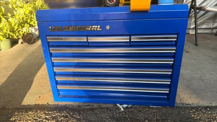 US General Blue Tool Chest Top Cabinet