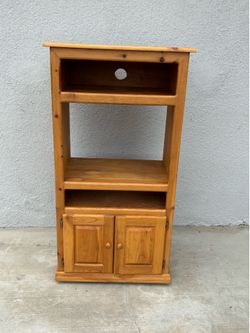 Wood TV Cart