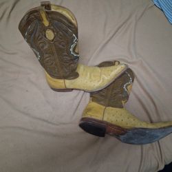 Ostrich Leather Western Boots
