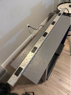 Legrand Tough PM48TC 4-foot 10-Outlet Power Strip - Diamond Plate Aluminum