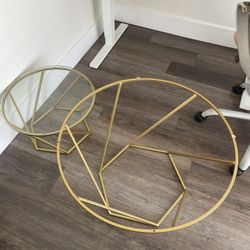 coffee tables (glass missing!)