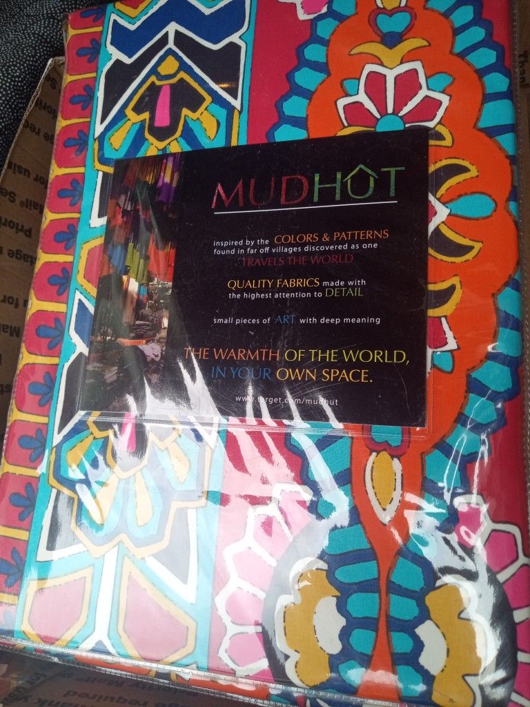 2 Packages Of Colorful Mudhut Drape Panels- New