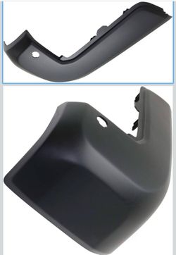 For Toyota Tacoma Bumper End 2016 17 18 19 2020 Driver and Passenger Side Pair/Set | Rear | Textured | Plastic | w/IPAS Holes | TO1105138, TO1104138 |