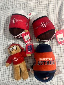 Houston Rockets + Astros Plush Stuffed Animals w/tags
