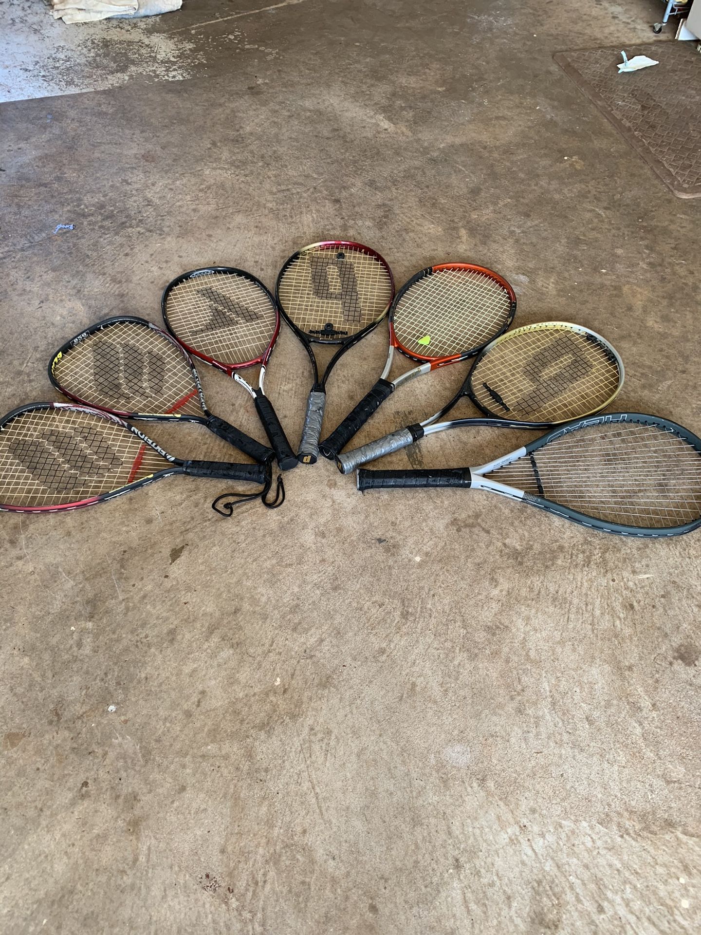 Tennis and racket ball rackets