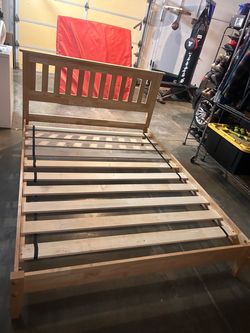 Twin Wood Bed Frame with Slats