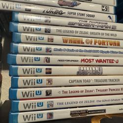 Nintendo Wii U Games For Sale Zelda Twilight Princess , Windwaker, Turbo 