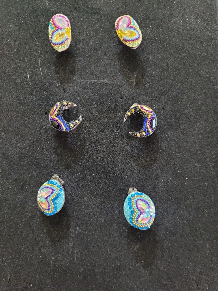 Beaded Stud Earrings