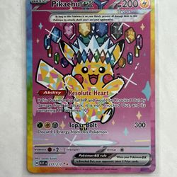 Pokemon Ascending Heroes Pikachu Ex Special Illustration Rare