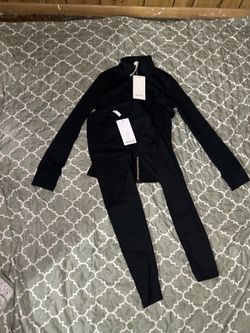Black Lululemon define jacket set