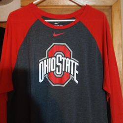 Ohio State Nike Baseball Sleeve Shirt. XL