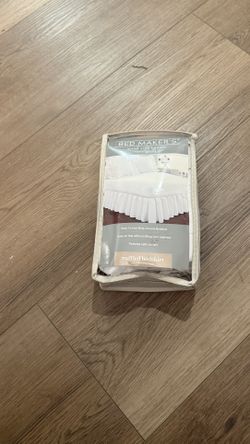 Full Size Ruffled Bedskirt - White