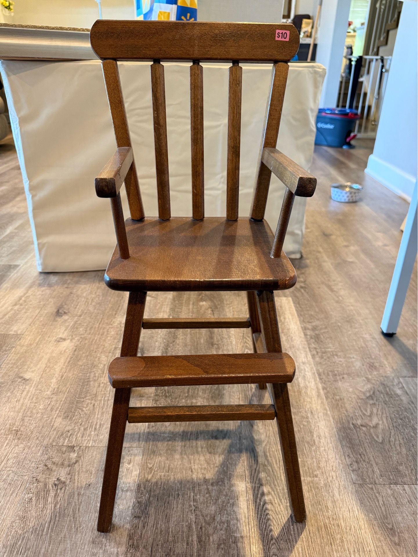 Wood Baby Doll High Chair