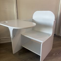 Kids chair desk with storage bin