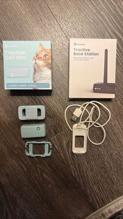 Tractive Mini GPS Cat Tracker Bundle (Mint Blue)