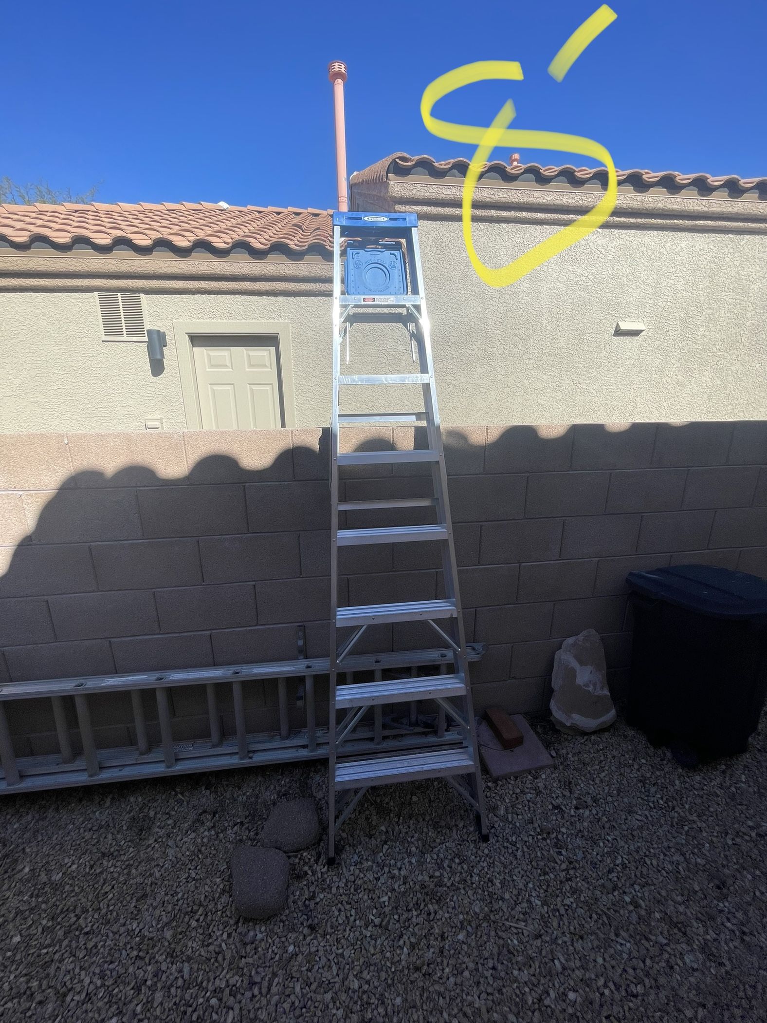8 foot Werner ladder And 10’ X2 Ladder