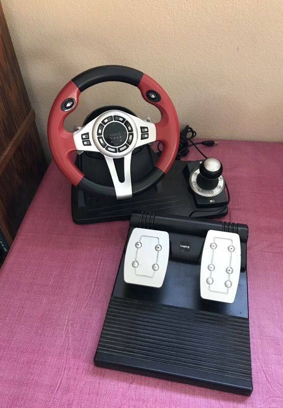 Logic3 TopDrive GT PSU448 Gaming Steering Wheel & Pedals