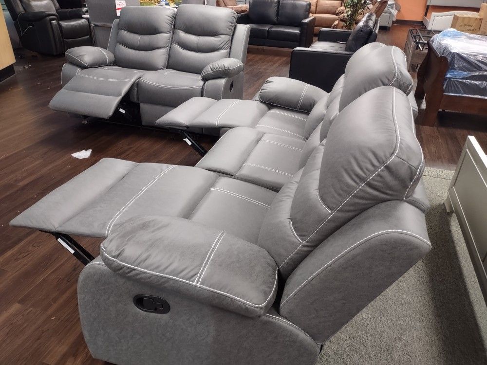 New Recliner Sofa And Loveseat Both