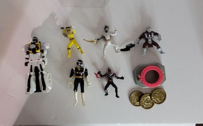 MIGHTY MORPHIN POWER RANGERS: Vintage Various Styles & Sizes, Rangers vs. Foes and a Belt Buckle  with Coins