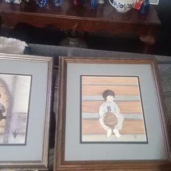 2 p Buckley Moss Prints