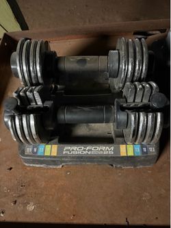 ProForm Fusion SpaceSaver dumbbells