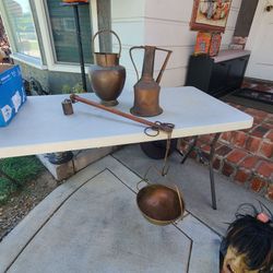 Antique Brass and Copper Lot – 3 Pieces