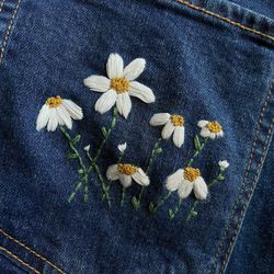 Homemade Embroidery Project Size 16 Old Navy Jeans Female