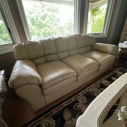 White Leather Couch