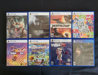 8 Game PS5 Bundle – Devil May Cry 5, Resident Evil Village, NBA 2K24, Overcooked, Deathloop + More