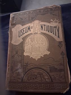 Museum of Antiquities published 1882 broken book