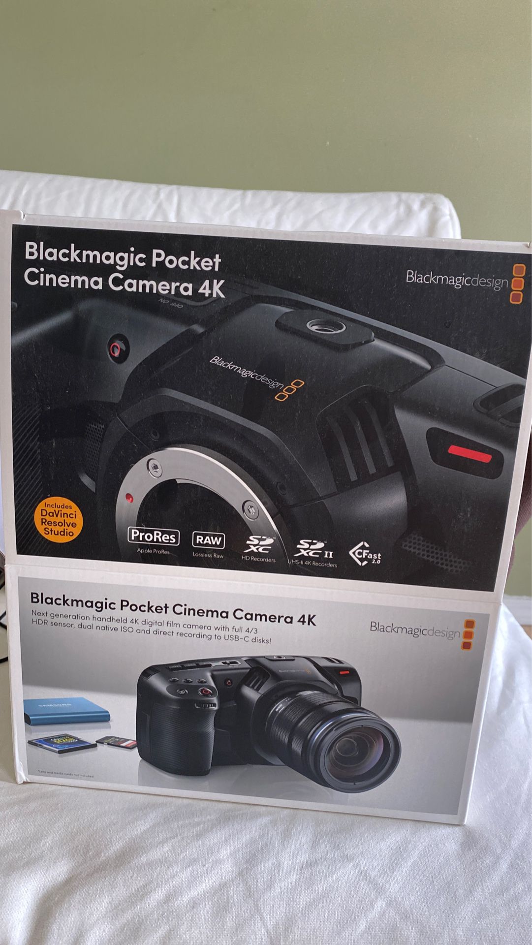 Blackmagic 4K video camera